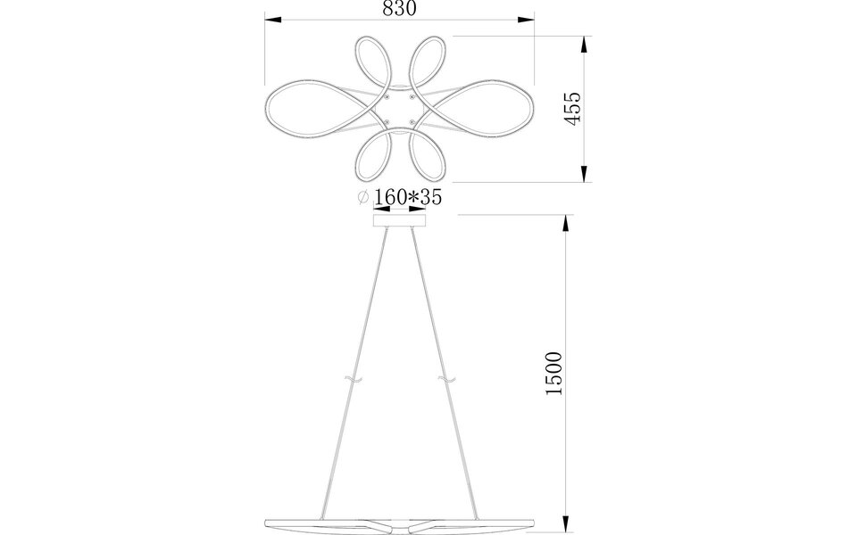 HLW LED Stijlvolle Dimbare LED Hanglamp 32W - Mat Wit Metaal, Neutraal Wit Licht