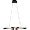 Metal Dimmable LED Pendant Lamp 32W - Black Round Design with Neutral White