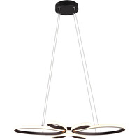 Dimmable Matte Black LED Pendant Lamp 32W - Natural White Light