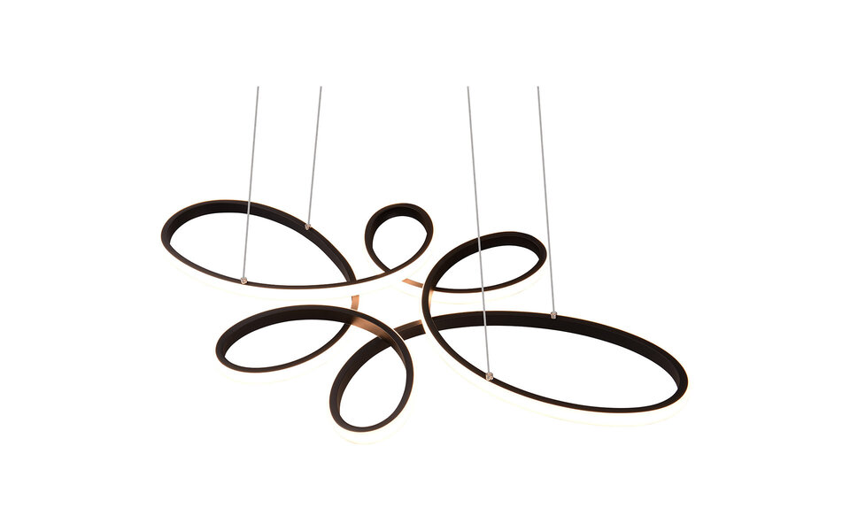 HLW LED Metalen Dimbare LED Hanglamp 32W - Zwart Rond Design met Neutraal Wit HLW LED Metalen Dimbare LED Hanglamp 32W - Zwart Rond Design met Neutraal Wit