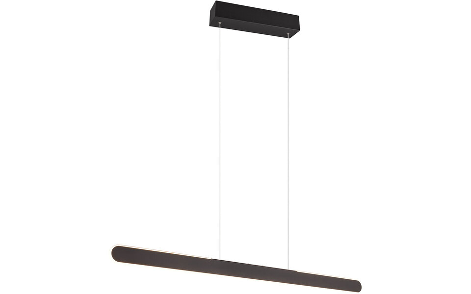 HLW LED Dimbare LED Hanglamp 28W - Mat Zwart Metalen LED Lamp met Aanpasbare Kleur HLW LED Dimbare LED Hanglamp 28W - Mat Zwart Metalen LED Lamp met Aanpasbare Kleur