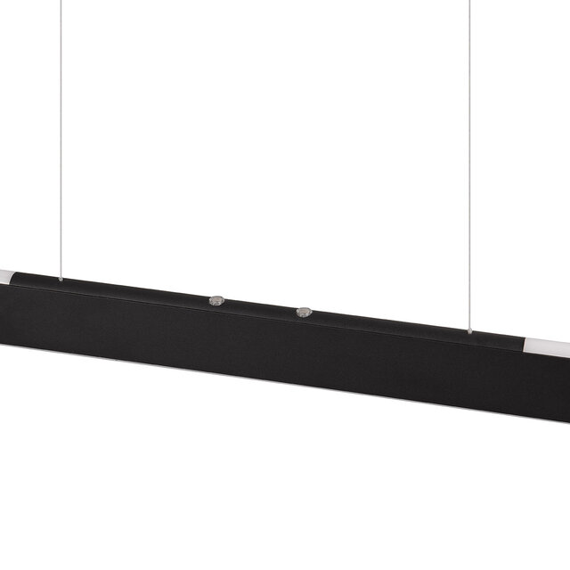 HLW LED Dimbare LED Hanglamp 28W - Mat Zwart Metalen LED Lamp met Aanpasbare Kleur HLW LED Dimbare LED Hanglamp 28W - Mat Zwart Metalen LED Lamp met Aanpasbare Kleur