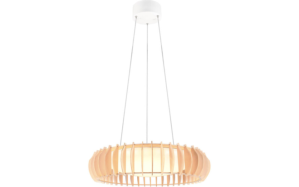 HLW LED Stijlvolle Witte Stoffen LED Hanglamp - Dimbaar 40W LED Lamp Trion Emont HLW LED Stijlvolle Witte Stoffen LED Hanglamp - Dimbaar 40W LED Lamp Trion Emont