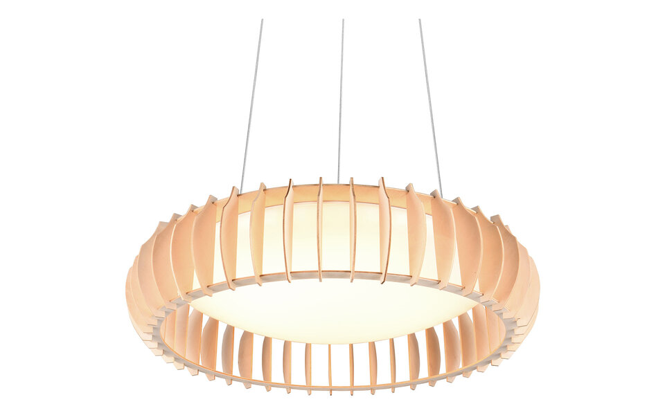 HLW LED Stijlvolle Witte Stoffen LED Hanglamp - Dimbaar 40W LED Lamp Trion Emont HLW LED Stijlvolle Witte Stoffen LED Hanglamp - Dimbaar 40W LED Lamp Trion Emont