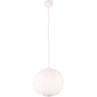 LED Pendant Lamp Trion Fluffy - Taupe plush, E27 fitting LED Pendant Lamp Trion Fluffy - Taupe plush, E27 fitting