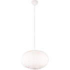 HLW LED LED Hanglamp Trion Fluffy XL - Taupe synthetisch pluche, 1-lichts, E27 LED lamp