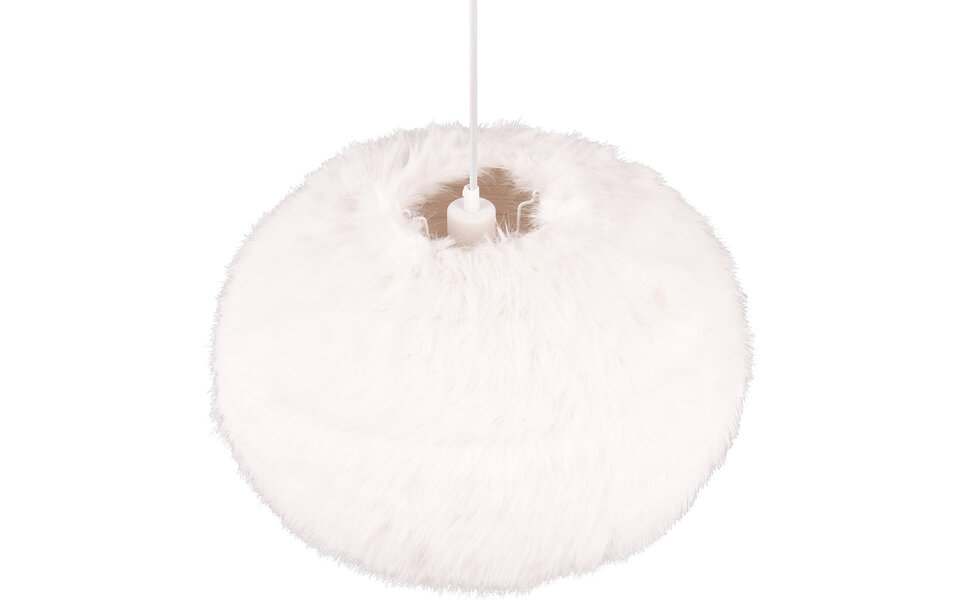 HLW LED LED Hanglamp Trion Fluffy XL - Taupe synthetisch pluche, 1-lichts, E27 LED lamp HLW LED LED Hanglamp Trion Fluffy XL - Taupe synthetisch pluche, 1-lichts, E27 LED lamp