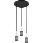 HLW LED Moderne LED Hanglamp - Metalen 3-Lichts Zwart & Wit - E27 Fitting