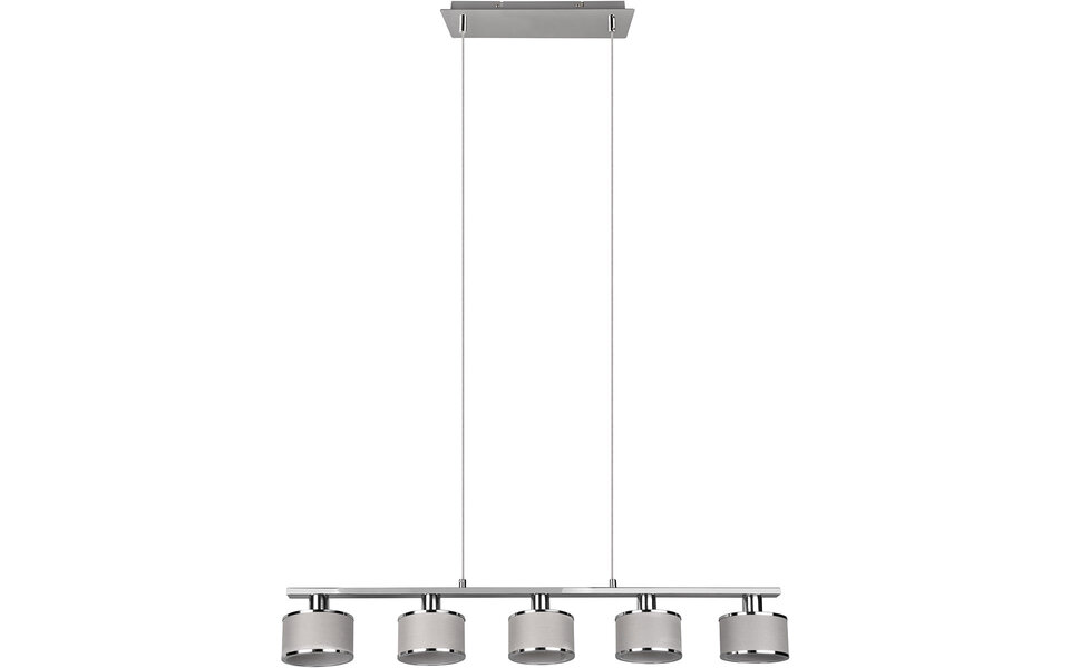 HLW LED Metalen LED Hanglamp Trion Arona - 5-lichts LED Hanglamp met E14 fitting in Chroom