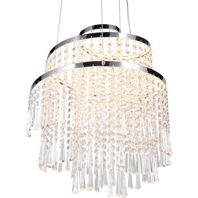 HLW LED Trion Mop Dimmable LED Pendant Lamp 30W - Metal LED Lamp with Remote Control