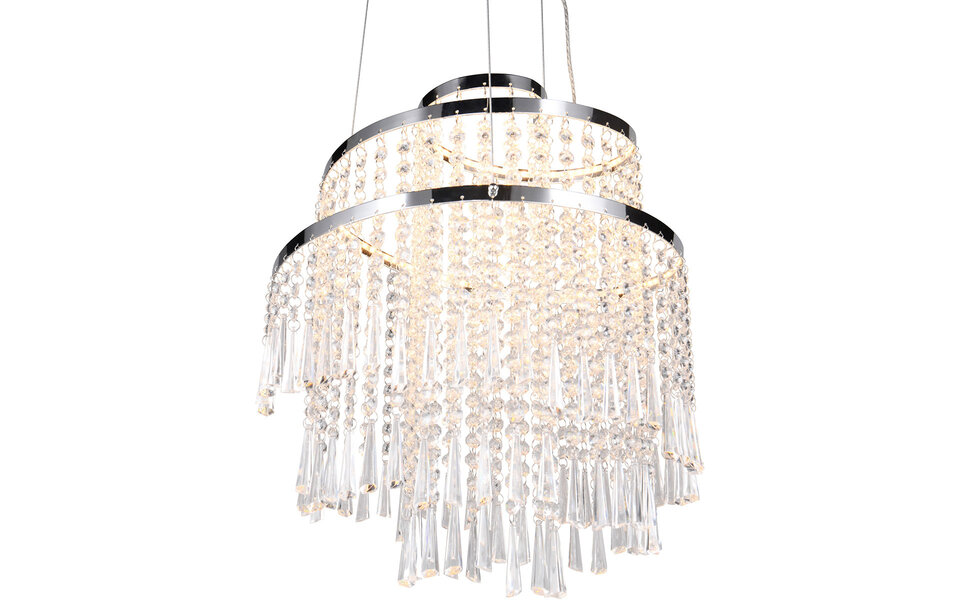 HLW LED Trion Mop Dimbare LED Hanglamp 30W - Metalen LED Lamp met Afstandsbediening HLW LED Trion Mop Dimbare LED Hanglamp 30W - Metalen LED Lamp met Afstandsbediening