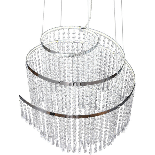 HLW LED Dimbare LED Hanglamp Trion Mop 38W - Metalen LED Lamp met Aanpasbare Kleur