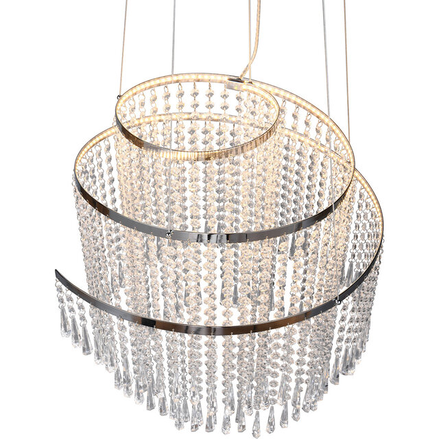 HLW LED Dimbare LED Hanglamp Trion Mop 38W - Metalen LED Lamp met Aanpasbare Kleur