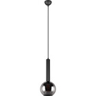 HLW LED Zwarte Metalen LED Hanglamp Trion Yton - Rond, Mat Zwart, E27, Aanpasbaar