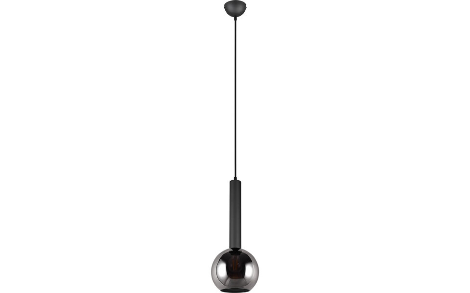 HLW LED Black Metal LED Pendant Lamp Trion Yton - Round, Matte Black, E27, Adjustable HLW LED Black Metal LED Pendant Lamp Trion Yton - Round, Matte Black, E27, Adjustable