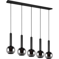 LED Pendant Lamp Matte Black - Metal 5 Light Points | Trion Yton LED Pendant Lamp Matte Black - Metal 5 Light Points | Trion Yton