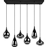 HLW LED LED Pendant Lamp Trion Artina - Matte Black Metal LED Pendant Lamp with 6 Light Points