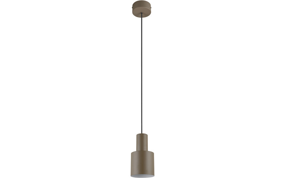 HLW LED Modern LED Pendant Lamp - Metal LED Lamp Taupe with E27 Fitting