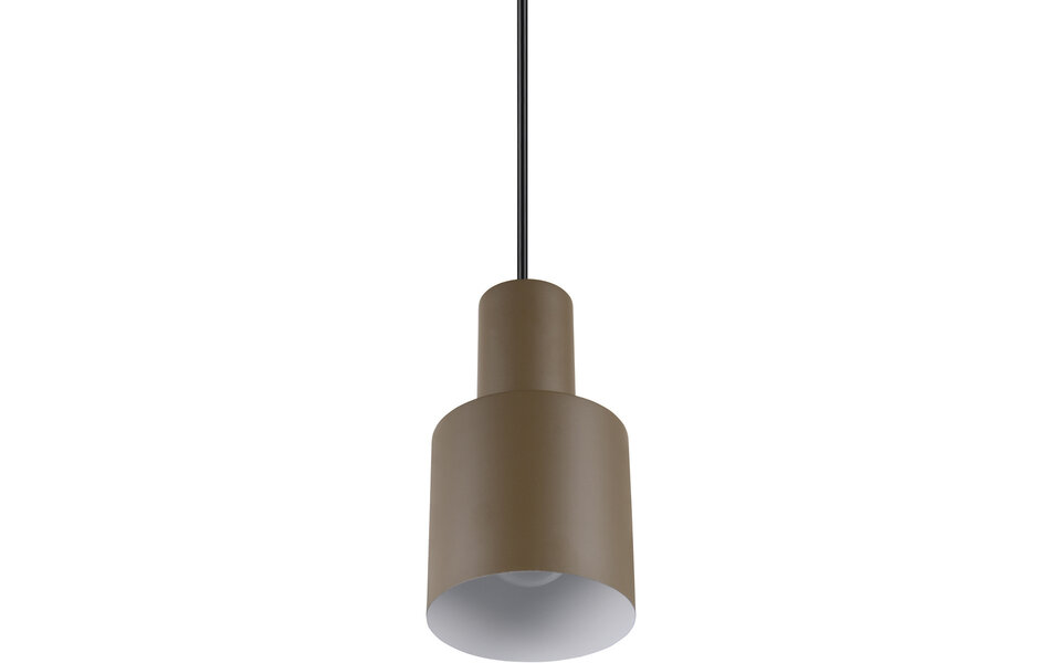 HLW LED Modern LED Pendant Lamp - Metal LED Lamp Taupe with E27 Fitting