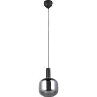 LED Pendant Lamp Matte Black with Chrome Glass - Trion Pala LED Pendant Lamp Matte Black with Chrome Glass - Trion Pala
