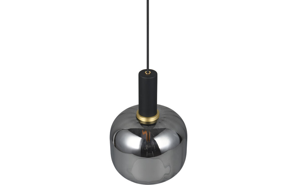 HLW LED Modern Black LED Pendant Lamp with Glass and Metal - Adjustable Trion Pala HLW LED Modern Black LED Pendant Lamp with Glass and Metal - Adjustable Trion Pala