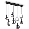 LED Hanglamp Trion Pala - Metalen Zwarte Hanglamp met Glas LED Hanglamp Trion Pala - Metalen Zwarte Hanglamp met Glas