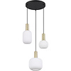 White Metal LED Pendant Lamp with Glass - Trion Pala