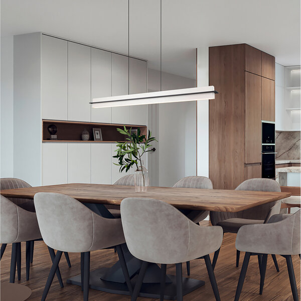 HLW LED Moderne Grijze Metalen LED Hanglamp Trion Semih 22W met Aanpasbare Kleur HLW LED Moderne Grijze Metalen LED Hanglamp Trion Semih 22W met Aanpasbare Kleur