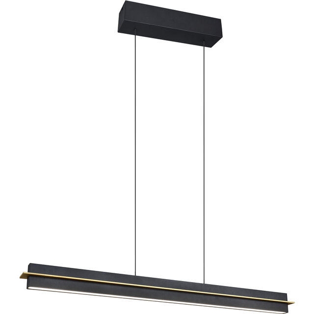 HLW LED LED Hanglamp Trion Semih - Metalen Zwarte LED Hanglamp 22W met Aanraakschakelaar HLW LED LED Hanglamp Trion Semih - Metalen Zwarte LED Hanglamp 22W met Aanraakschakelaar