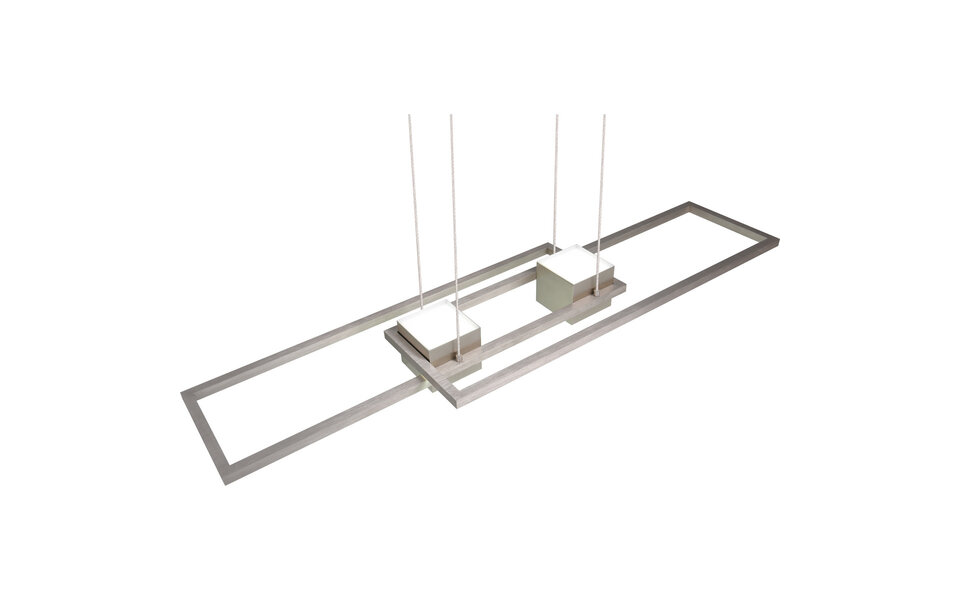 HLW LED LED Hanglamp Trion Zuru 37W - Dimbaar, Aanpasbare Kleur, Mat Nikkel Aluminium HLW LED LED Hanglamp Trion Zuru 37W - Dimbaar, Aanpasbare Kleur, Mat Nikkel Aluminium