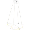 Dimbare Mat Witte Metalen LED Hanglamp 34W - Trion Alvin Verlichting per ruimte