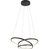 Dimmable Black LED Pendant Lamp 34W - Trion Alvin