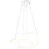 Dimmable Matte White Metal LED Pendant Lamp - 52W LED Lamp