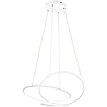 HLW LED 52W Dimmable LED Pendant Lamp - Matte White Metal Design with Adjustable Color