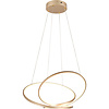 Dimbare Gouden LED Hanglamp 52W - Metalen Modern Design Dimbare Gouden LED Hanglamp 52W - Metalen Modern Design