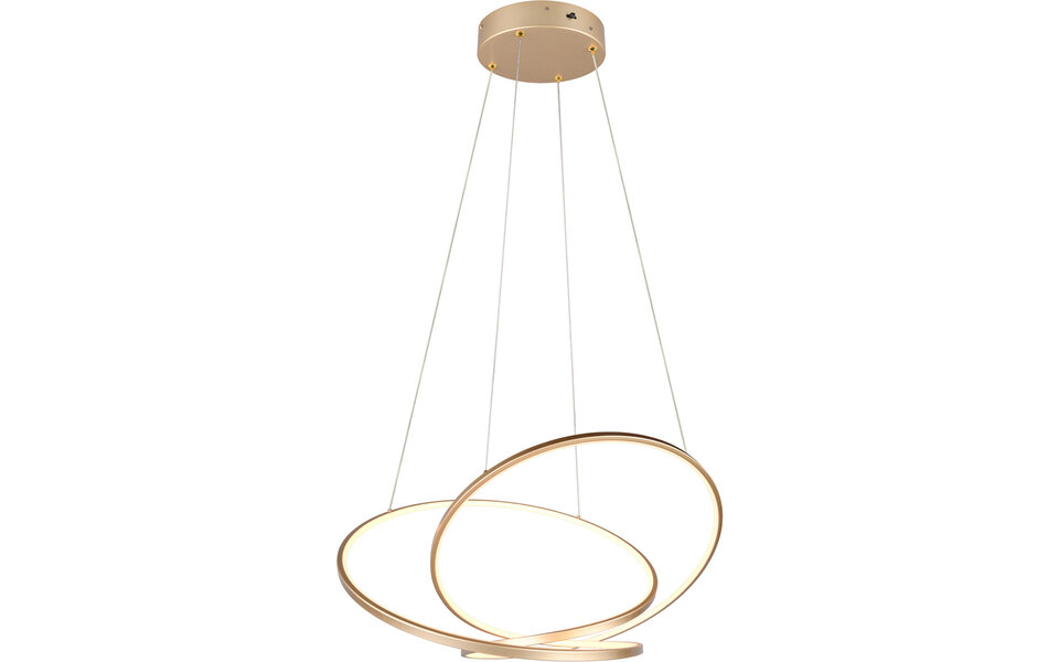 HLW LED LED Pendant Lamp 52W - Gold Metal Dimmable LED Pendant Lamp with Adjustable Color