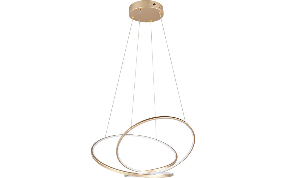 HLW LED LED Pendant Lamp 52W - Gold Metal Dimmable LED Pendant Lamp with Adjustable Color