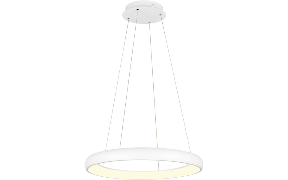 HLW LED Moderne Dimbare LED Hanglamp 59W - Mat Wit, Metalen & Aanpasbaar HLW LED Moderne Dimbare LED Hanglamp 59W - Mat Wit, Metalen & Aanpasbaar