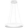 HLW LED Modern Dimmable LED Pendant Light 59W - Matte White, Metal & Adjustable