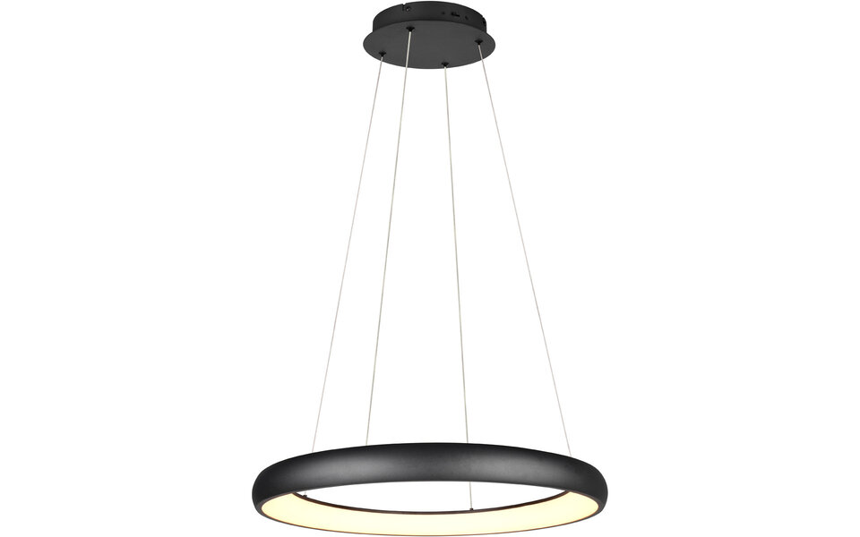 HLW LED Dimbare LED Hanglamp Trion Kardo - Metalen Mat Zwarte LED 59W