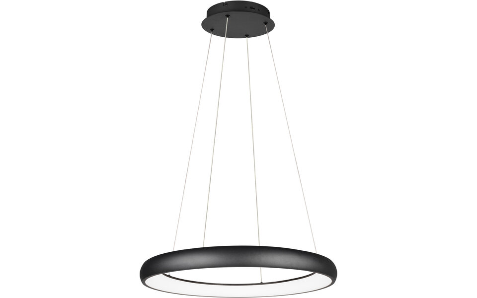 HLW LED Dimmable LED Pendant Lamp Trion Kardo - Metal Matte Black LED 59W