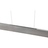 Moderne metalen LED hanglamp in nikkel kleur met aanpasbare lichtkleur en touch bediening, 35W