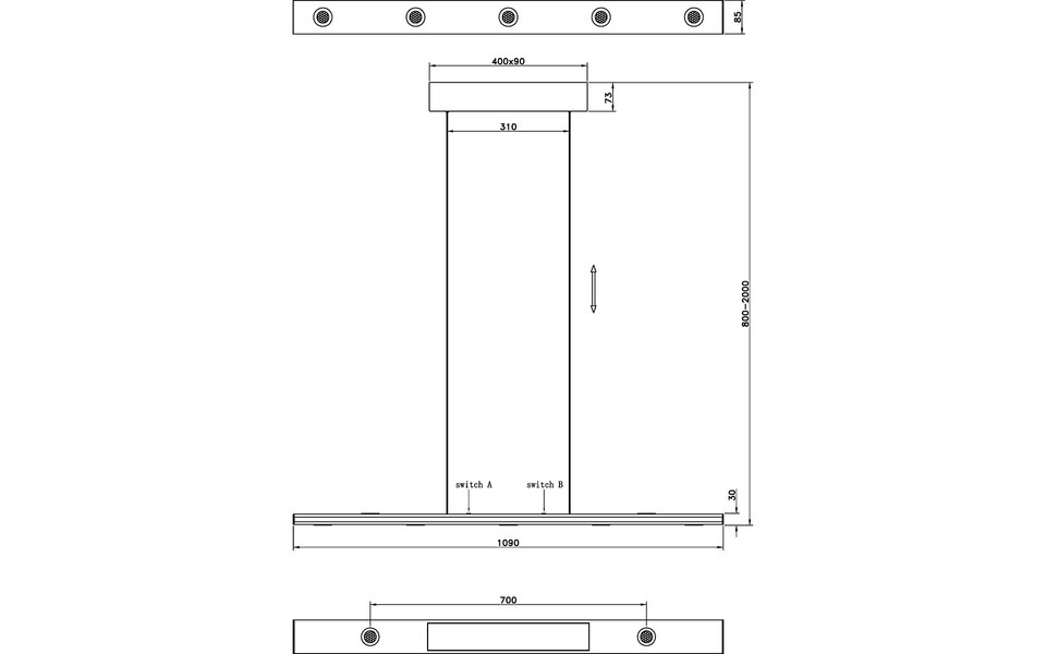 HLW LED Dimbare Metalen LED Hanglamp 5W - Aanpasbare Kleur & Stijlvol Design