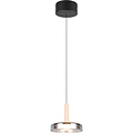 Metal Dimmable LED Pendant Light 10W - Black & White - Warm White 3000K