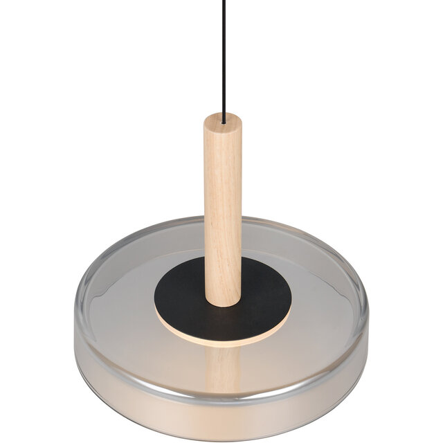 HLW LED Metal Dimmable LED Pendant Light 10W - Black & White - Warm White 3000K