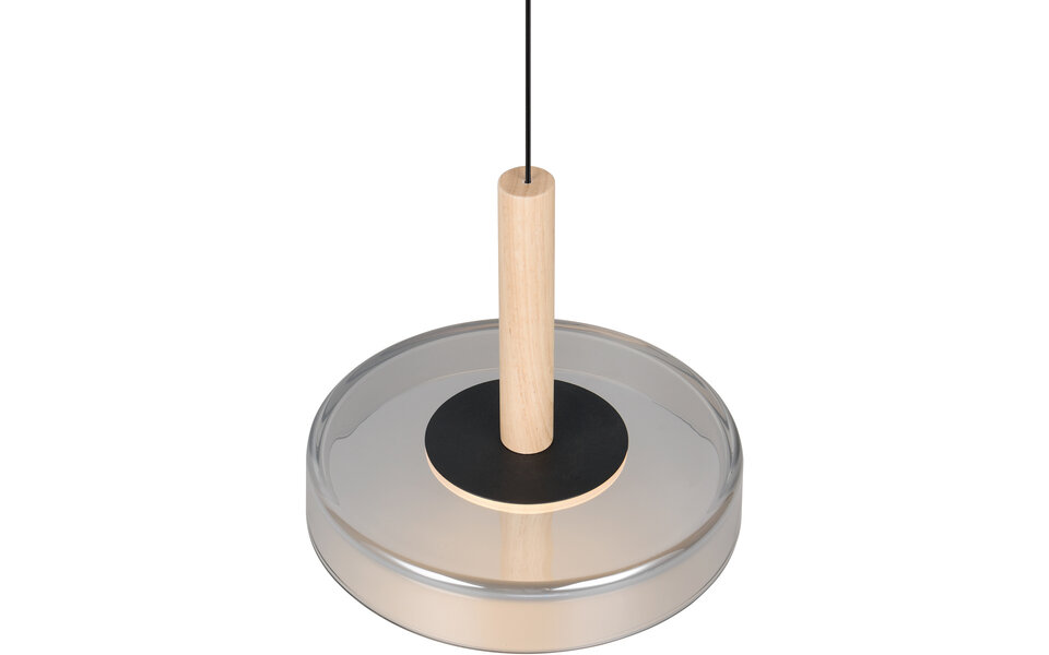 HLW LED Metal Dimmable LED Pendant Light 10W - Black & White - Warm White 3000K