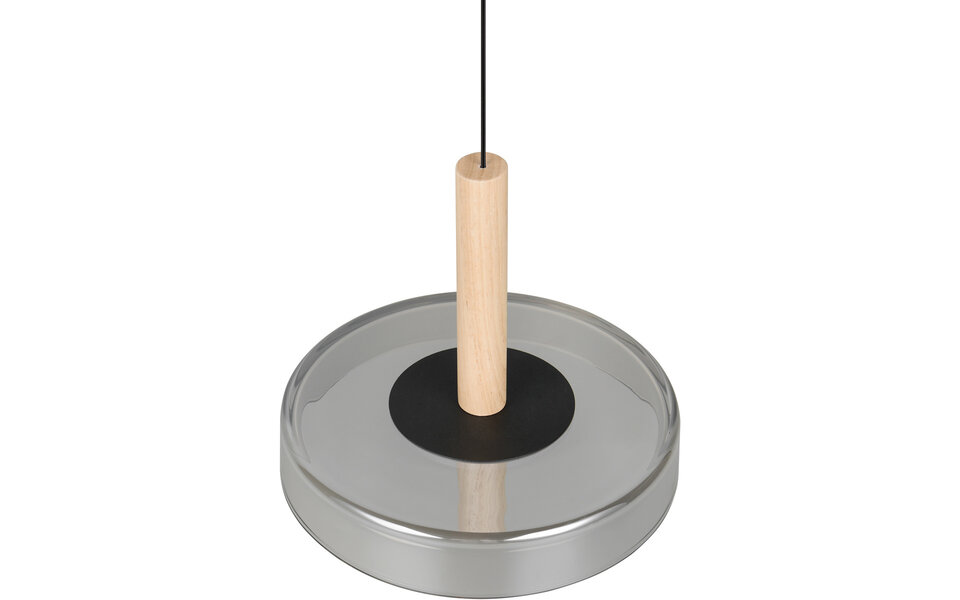 HLW LED Metal Dimmable LED Pendant Light 10W - Black & White - Warm White 3000K