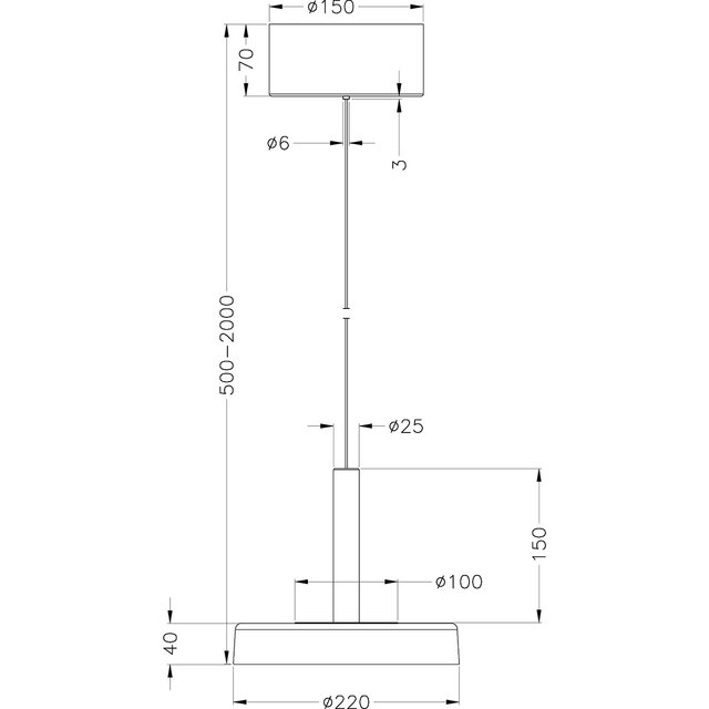 HLW LED Metalen Dimbare LED Hanglamp 10W - Zwart & Wit - Warm Wit 3000K HLW LED Metalen Dimbare LED Hanglamp 10W - Zwart & Wit - Warm Wit 3000K