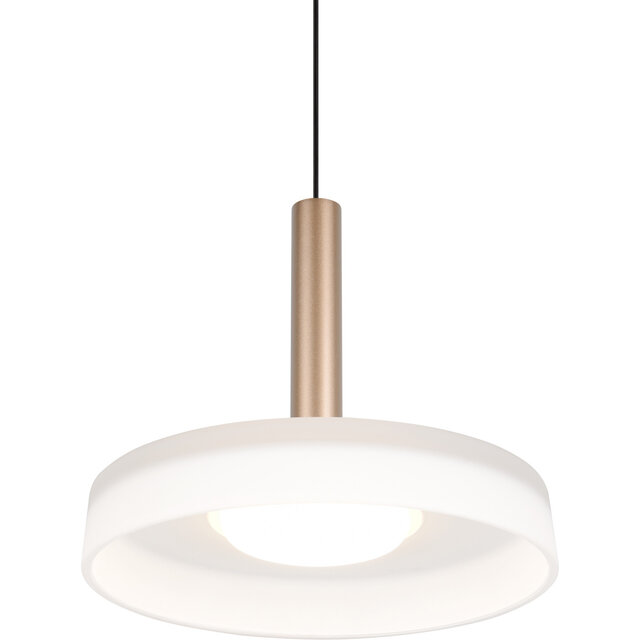 HLW LED Dimbare Metalen LED Hanglamp 10W - Warm Wit 3000K - Trion Lester