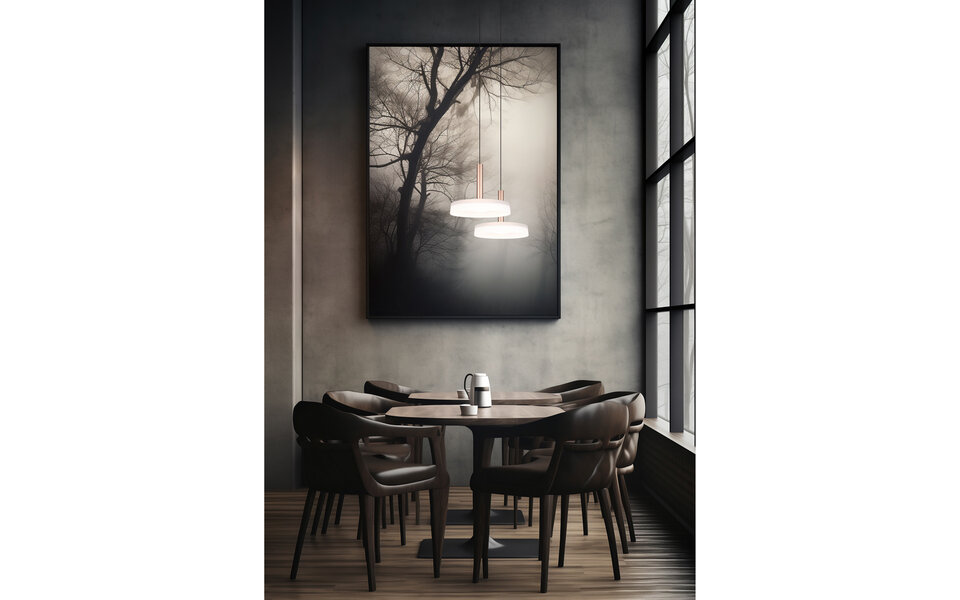 HLW LED Dimbare Metalen LED Hanglamp 10W - Warm Wit 3000K - Trion Lester